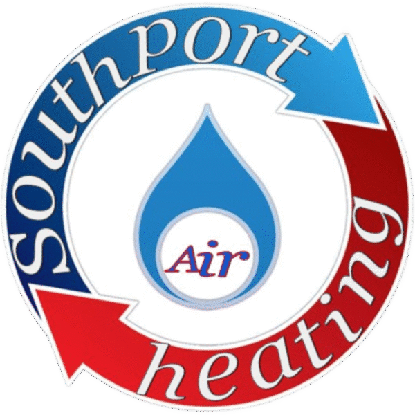 Southport Heating and Air company logo featuring clean, modern HVAC branding